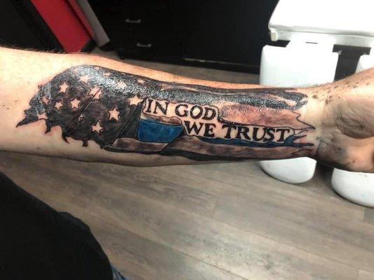 This tattoo is awful done by Samuel according to their Facebook page