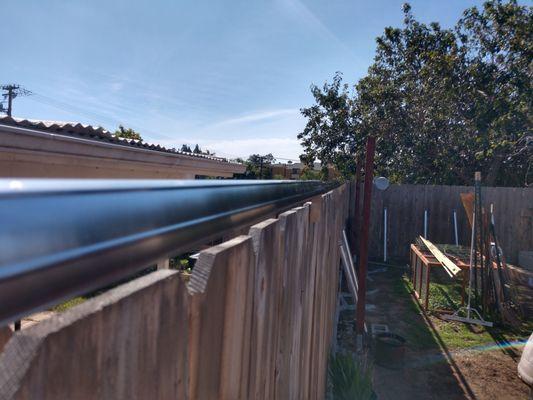 This coyote roller was installed in  Clairemont to help keep the customers dogs in the yard.