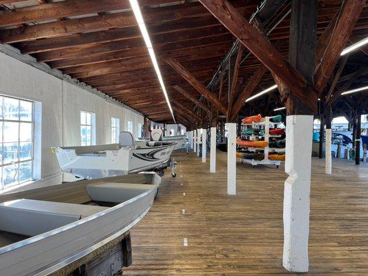 Irwin Marine's open showroom.