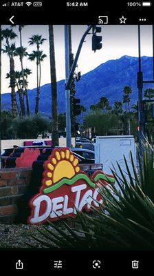 Sign, Del Taco, Palm Springs