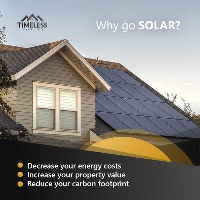 Some of the reasons you should consider going solar