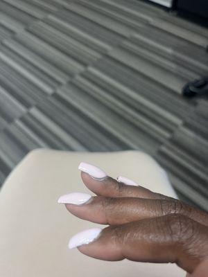 No sense of "let me get her cuticles good....