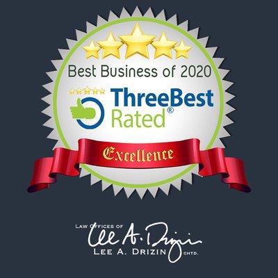 Three Best Rated - Best Business of 2020 Awards