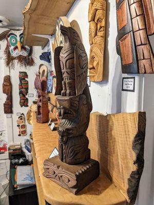 Great array of hand curated First Nations carvings for the wall and freestanding. All authentic, no fakes. All price points, themes.