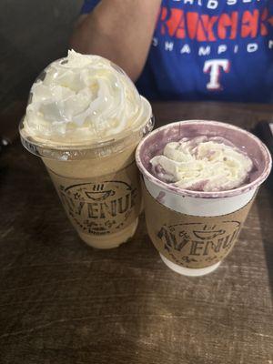 Frappuccino & Big Purp Latte