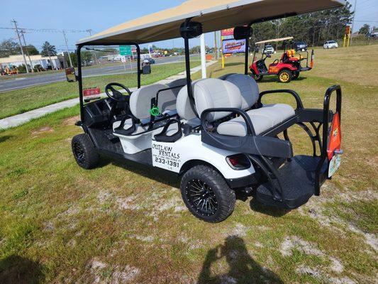 G6 golf cart my family rented.