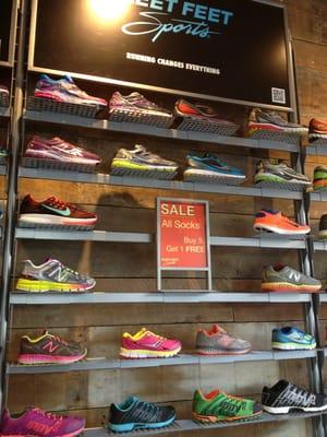 'Running changes everything' shoe wall love!