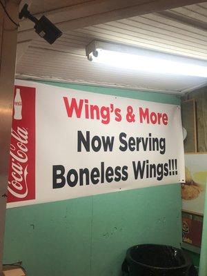 Wings and more is back open and newly remodeled