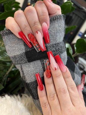 Valentines nails @sactownnails @sactownnailspa, sactown nails, nail salon, sactown, pedicures