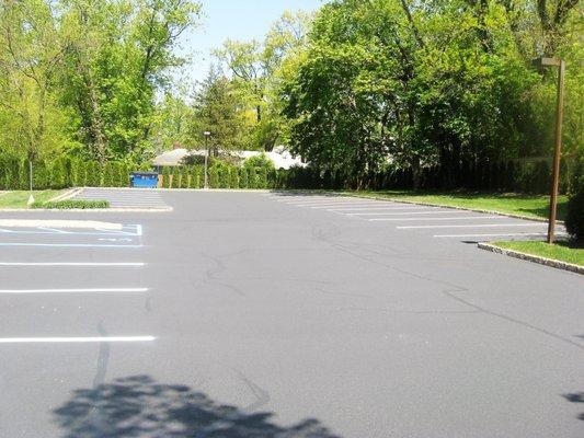 Westfield NJ Parking lot sealing and striping Seal of Approval Sealcoating