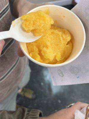 Mango Italian ice