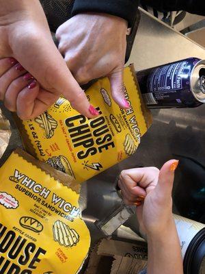 which wich chips are fun to say n taste fresh :P