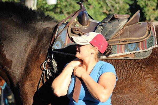 Horses are saddled and ready ON TIME EVERY TIME