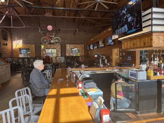 Locals like Bill frequently hang out here!  Perfect sports bar and restaurant concept.