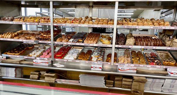 Large selection of donuts