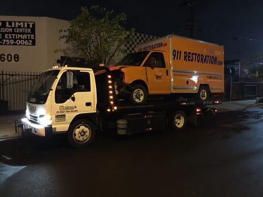 We tow commercial vehicles.