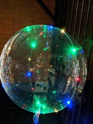 LED bubble balloons. Stunning.