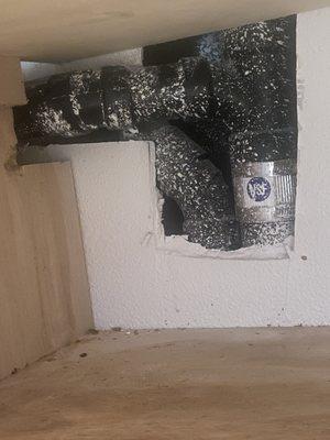 Pipe that was leaking