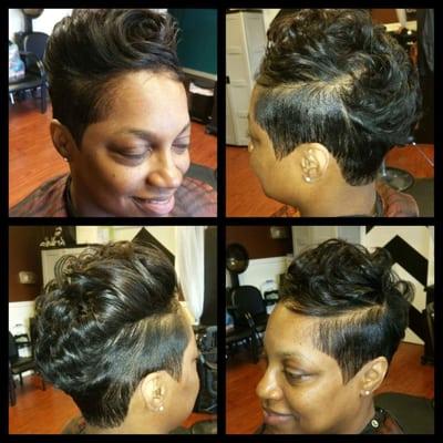 Short Mohawk cut