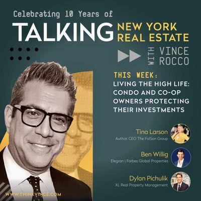 The Folson Group's owner, Tina Larsson speaking on Talking New York Real Estate with Vince Rocco, Housing Cooperatives