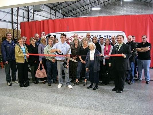 ribbon cutting 2010 on new facility