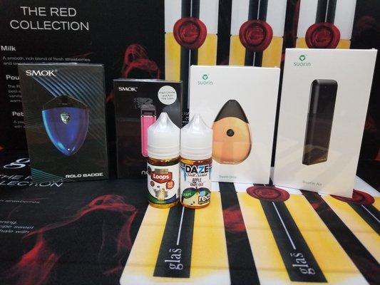 Smok and Sourin Vape, good selection for salt juices !