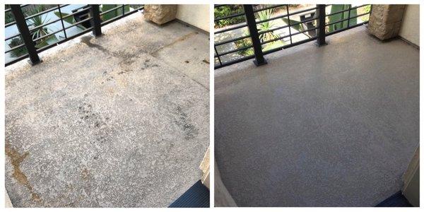 My old tenants destroyed my patio but extreme cleaning was able to save the day!