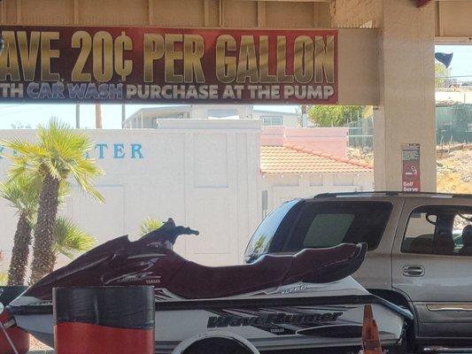 Automatic Car Wash at this Gas Station