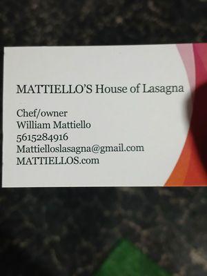 Mattiello's House of Lasagna