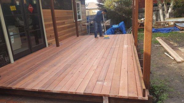 New Deck on a custom remodel. Interior pictures to come soon!