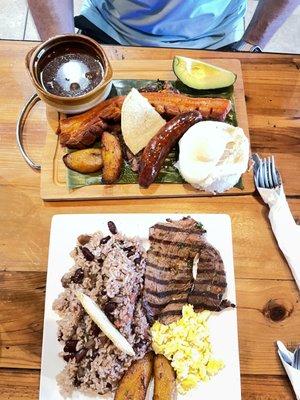 Recalentado y Bandeja Paisa