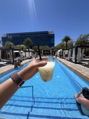 Can't have a pool day without a pina colada