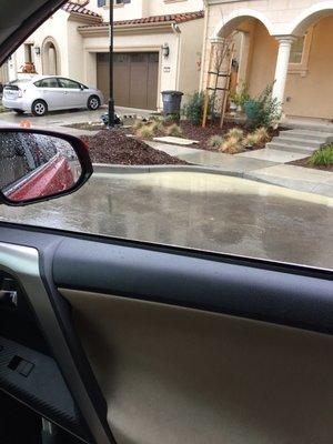 Pile of mulch has been there for over 3 months now. Going home every day and looking at that mess does not make me feel good about my home.