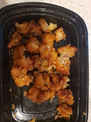 This was supposed to be General Tso chicken but where is the actual chicken???  It's all chunks of deep fried doe!!