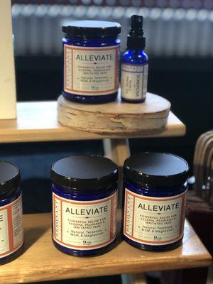 Our skincare products are available to try at the market!