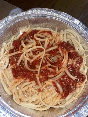 Pasta that came with Chicken Marsala