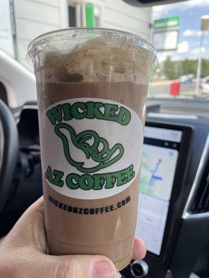 Iced soy mocha