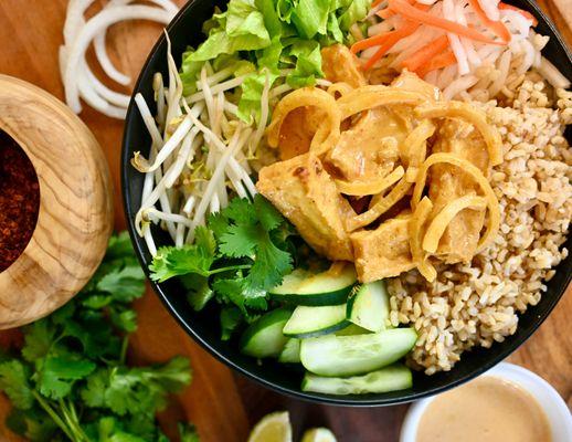 Tofu Curry Brown Rice Bowl