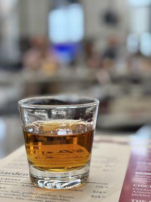 Last drink before departing to Japan (Knob Creek - double, neat)