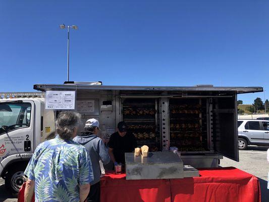 Usually a line at the Daly City Farmers Market