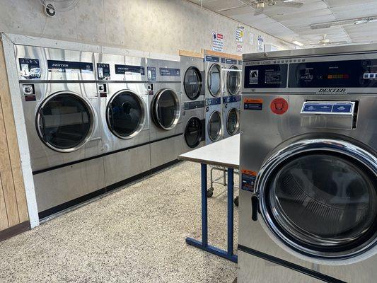 Large washers and dryers