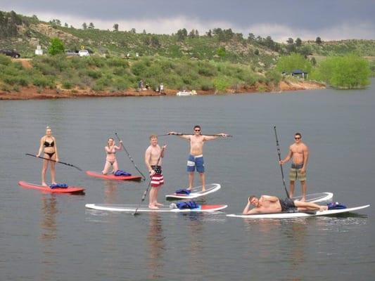 Perfect way to enjoy the lake with friends!