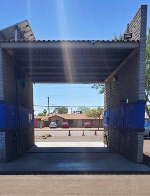 27th Ave Car Wash has 5 Self Service Bays, each bay is equipped with a high-pressure gun, several soap functions, foam brush and air dryer