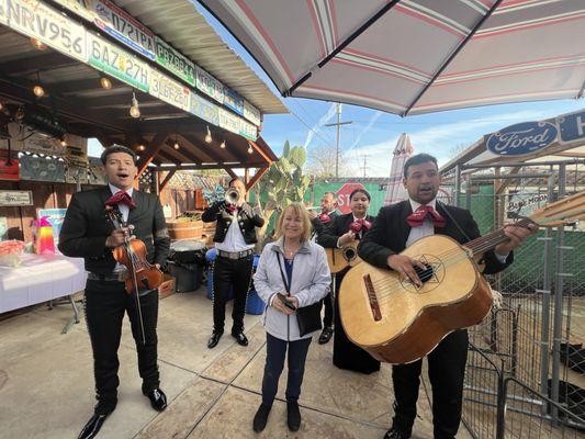 Mariachi with bday girl