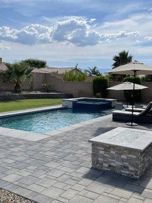 Rembrandt did our pool, pavers, and fire pit.