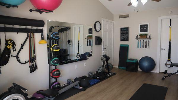 Another view of my private studio gym...