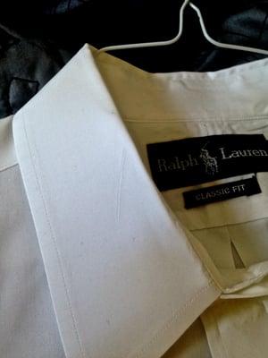 These shirts were nearly brand new, this is how i got them back from Plaza Real Cleaners.