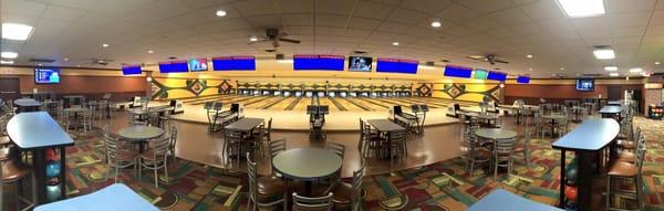 Bowling Lanes and Seating