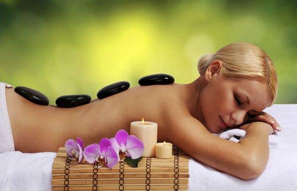 Hot stone treatments are included with some of our longer massage treatments.