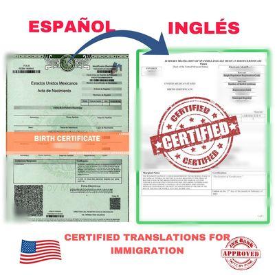 Certified translations